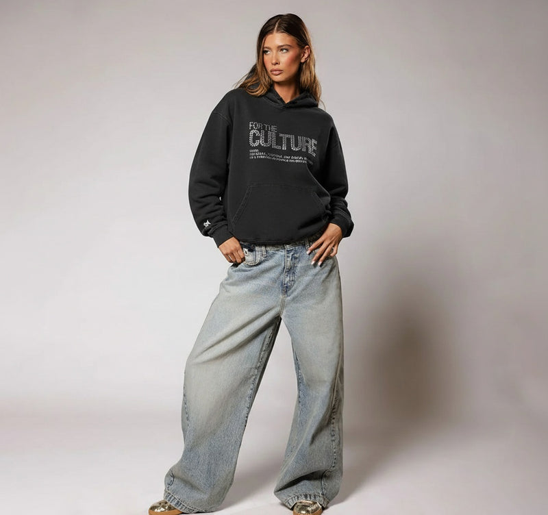 Model wearing outfit