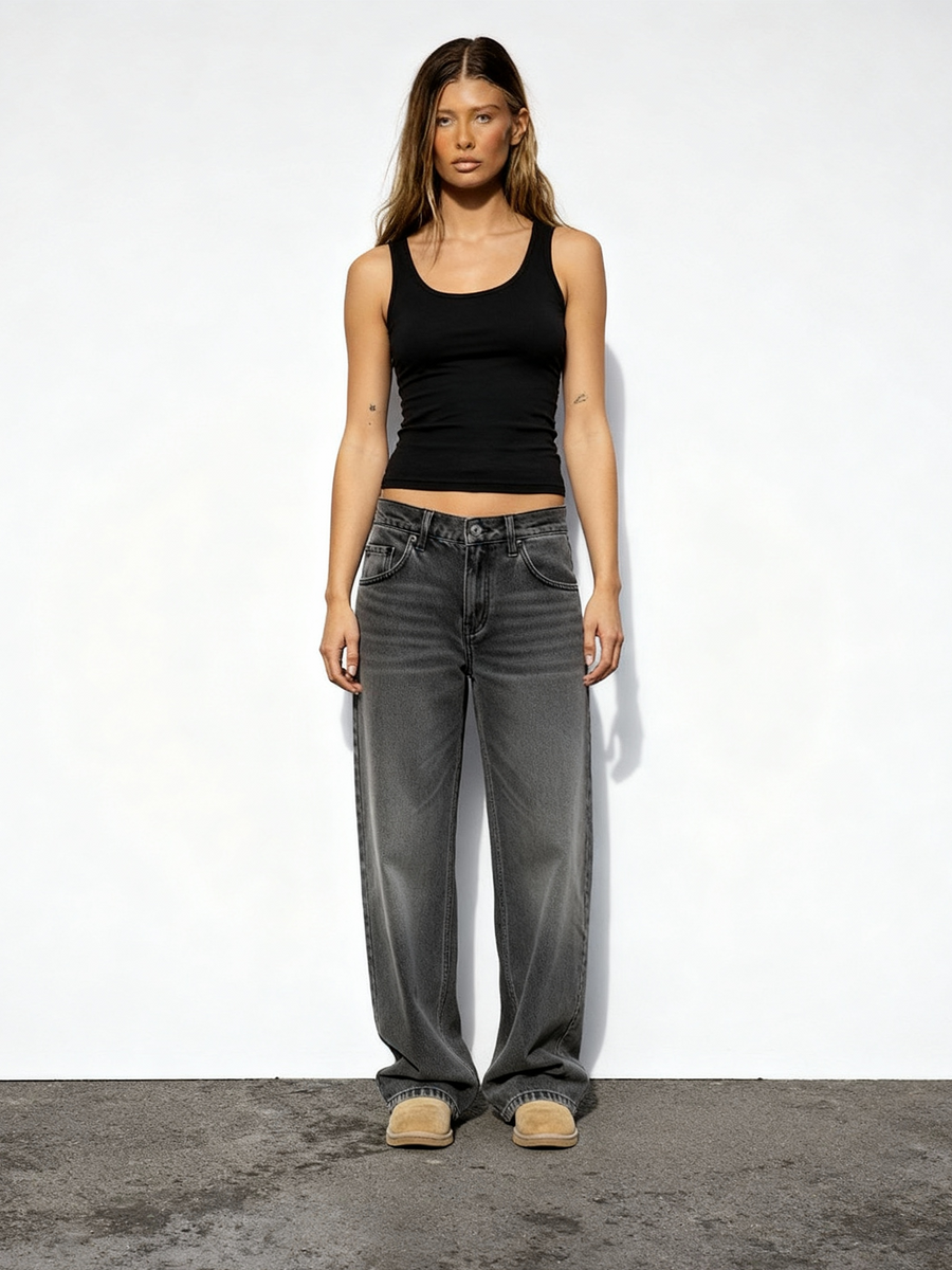 Jean "STEEZE"  gris｜SOWO