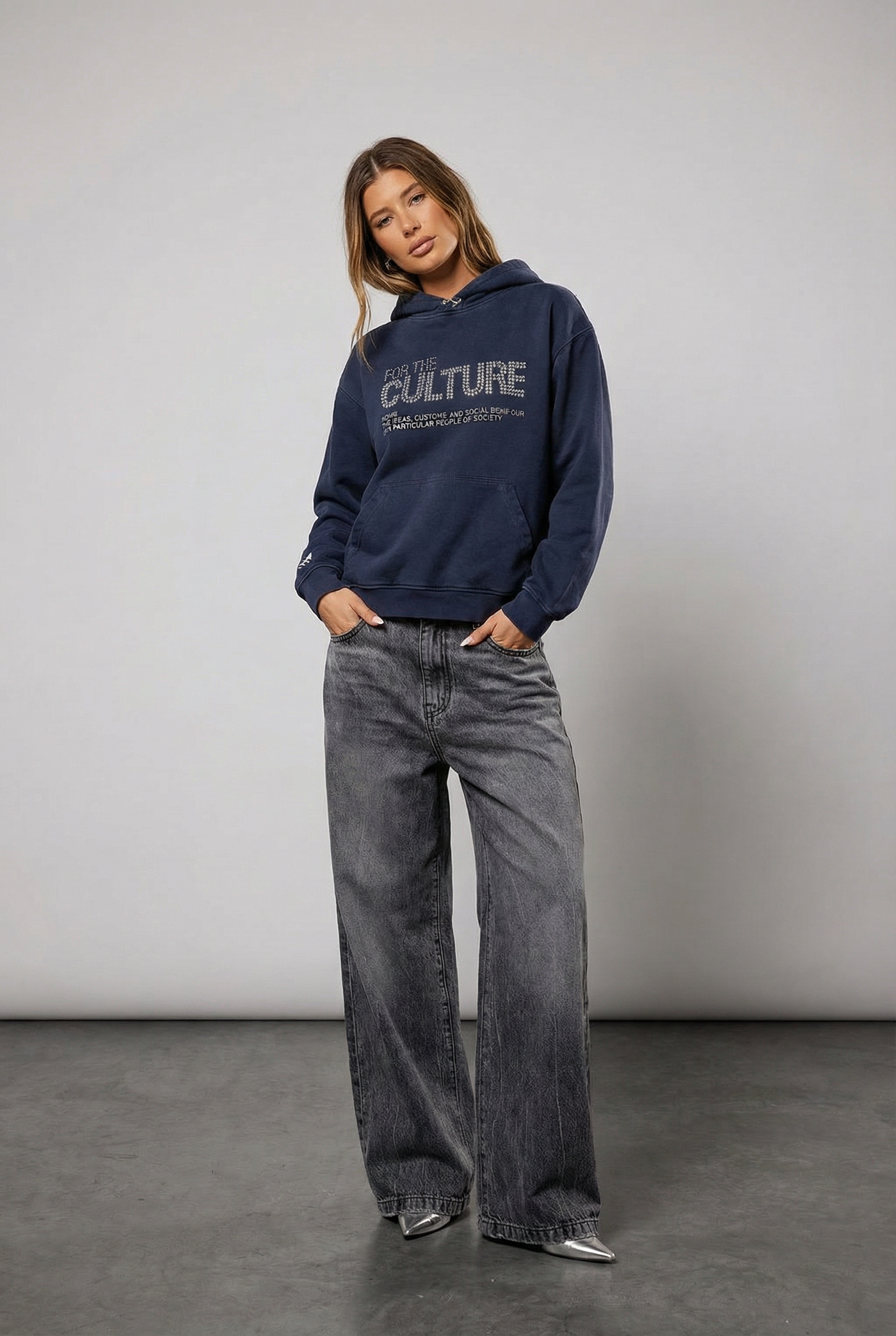 Sweat "FOR THE CULTURE" bleu｜SOWO