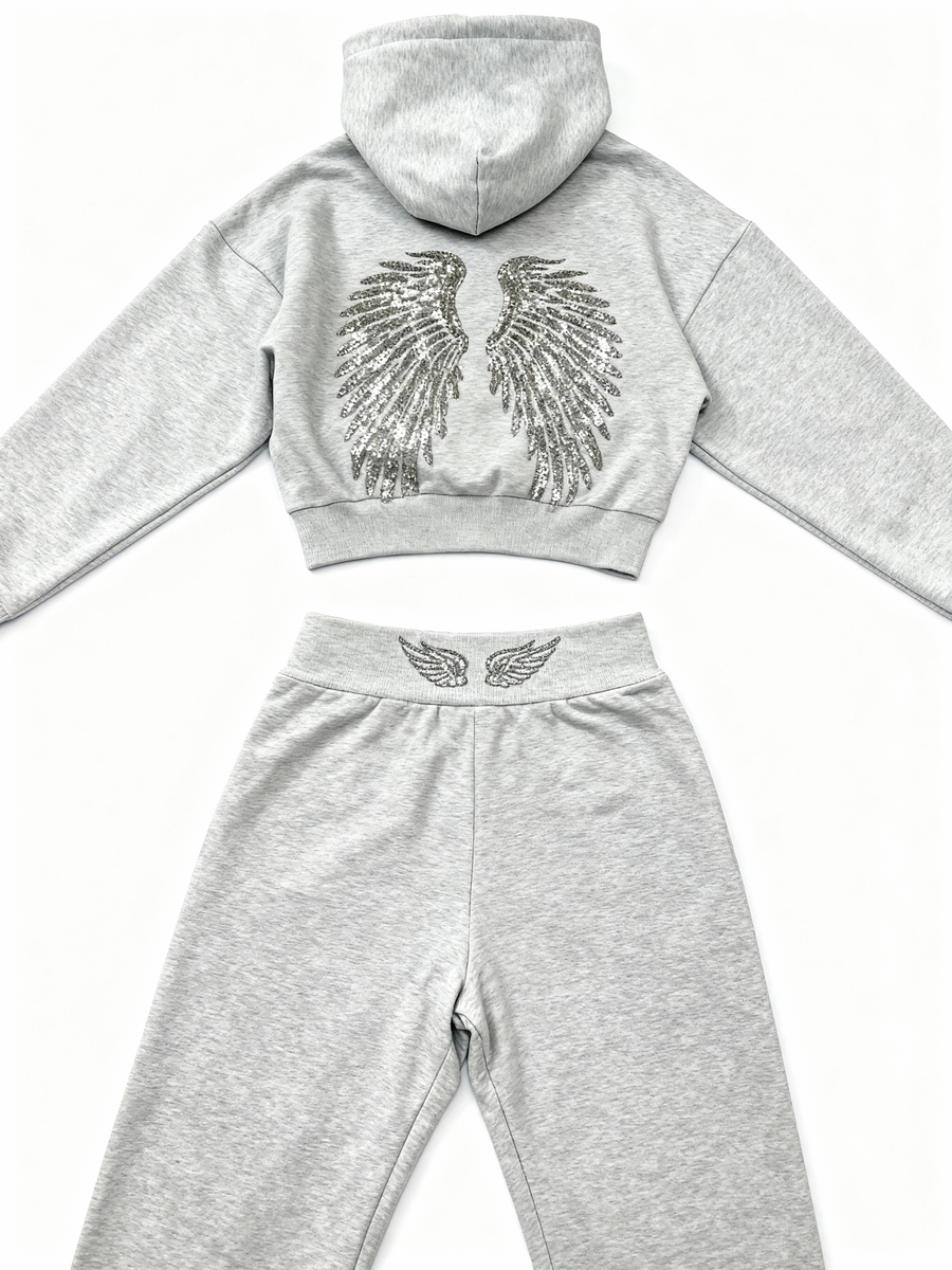 "WINGS" jogging gris｜SOWO