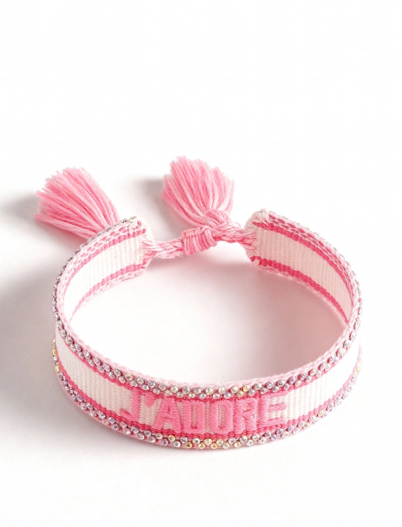 Bracelet "J'ADORE" rose｜SOWO