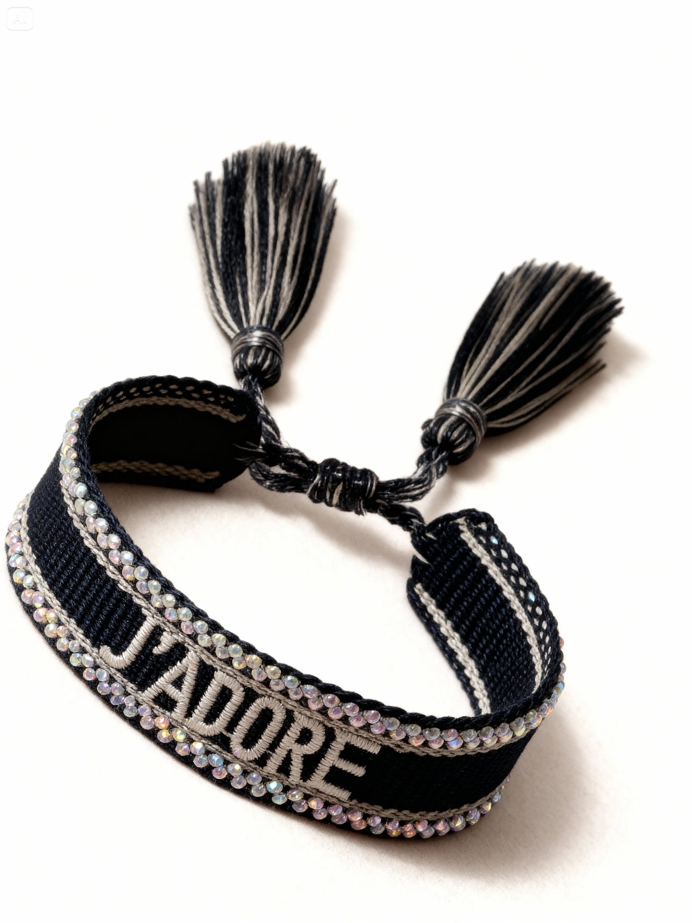 Bracelet "J'ADORE" noir｜SOWO