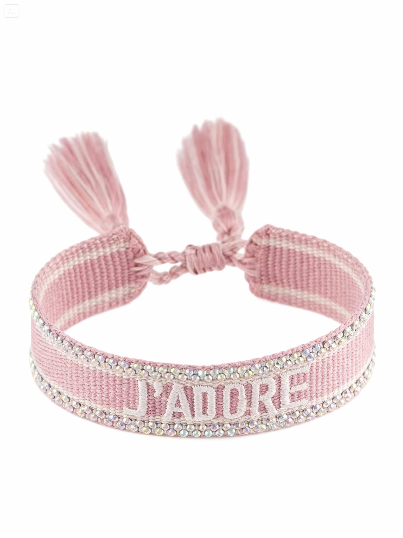 Bracelet "J'ADORE" mauve｜SOWO
