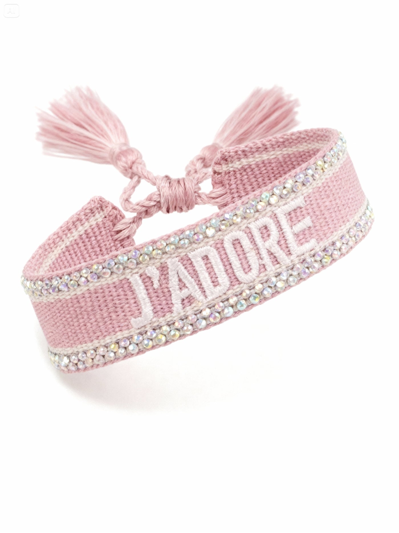 Bracelet "J'ADORE" mauve｜SOWO