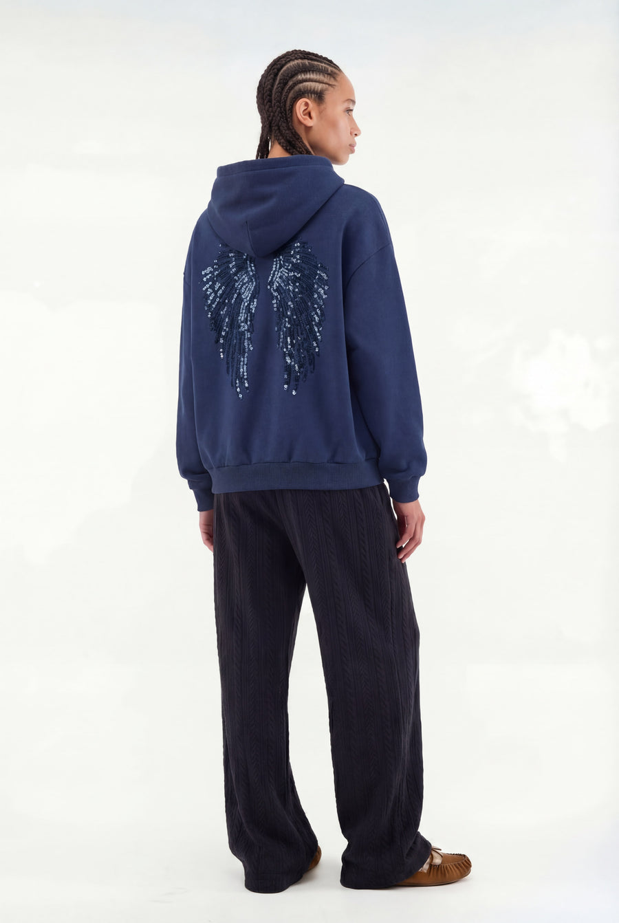 Sweat "WINGS" bleu｜SOWO